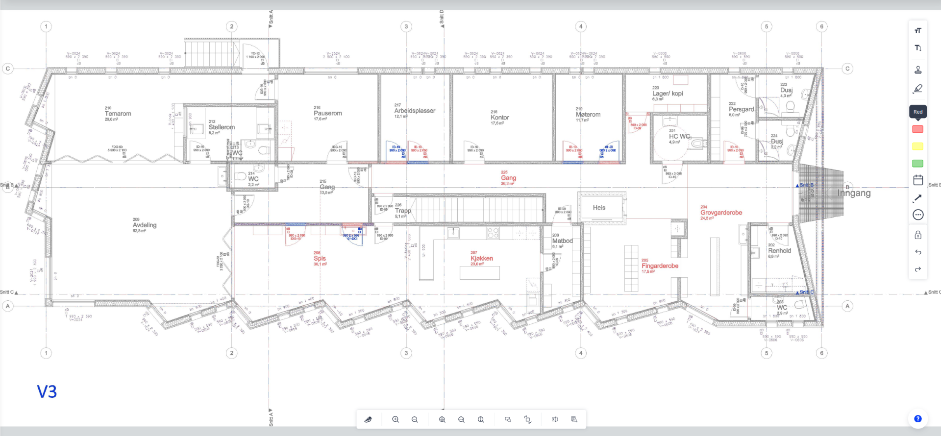 Design & Review — Compare two drawings. Differences highlighted automatically.