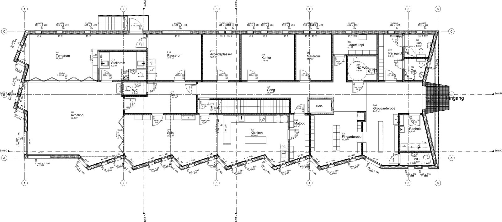 Technical drawing rendered by Rasterex
